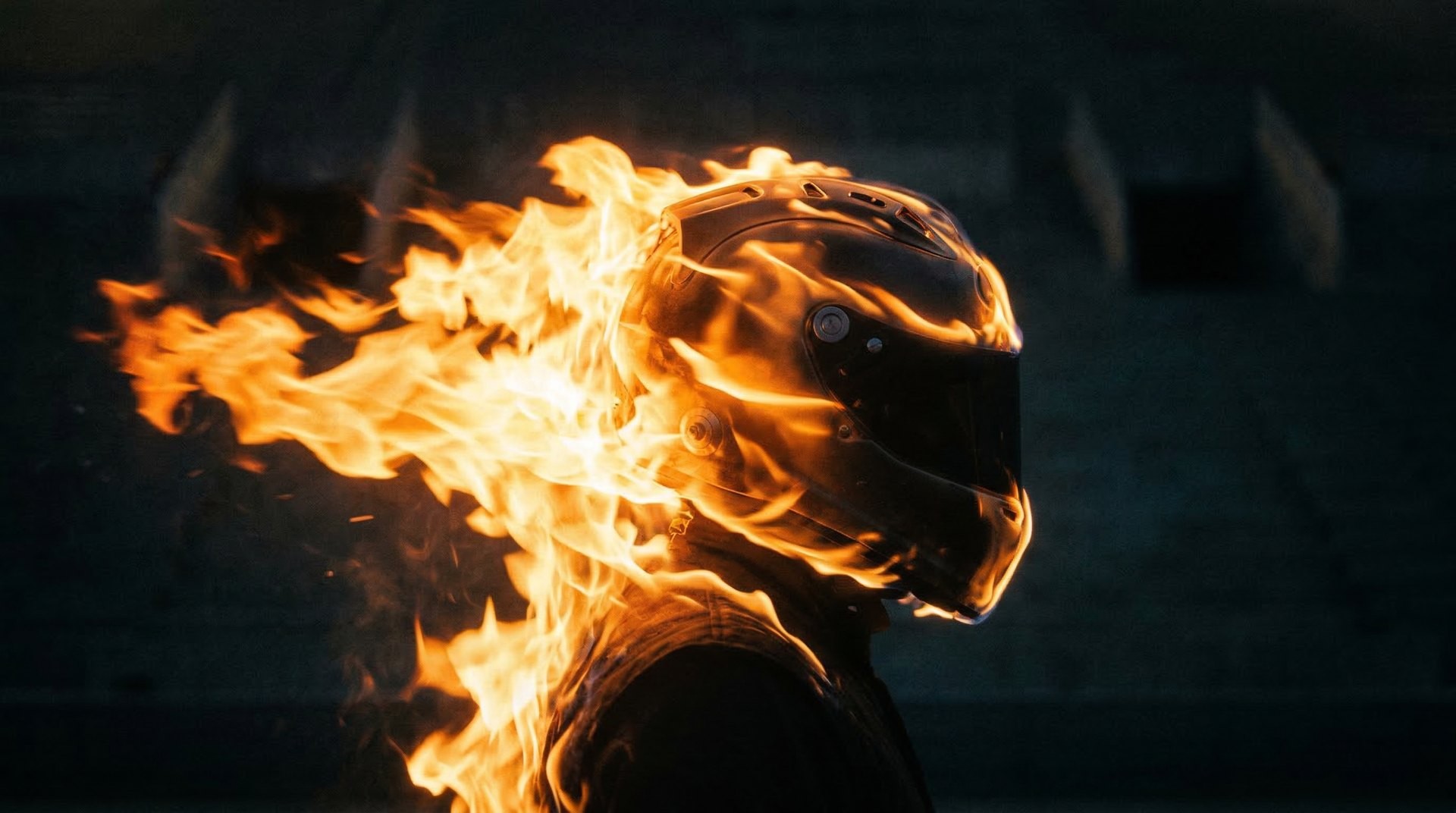 AI visual development depicting the racing helmet